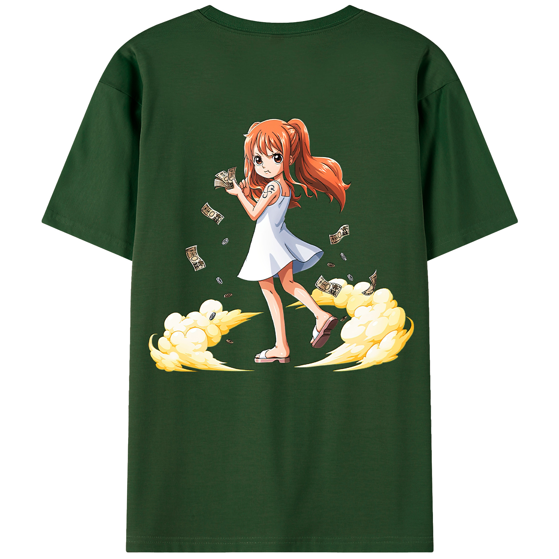ワンピース ナミ ONE PIECE Nami 綿100％半袖Tシャツ（背面プリント）